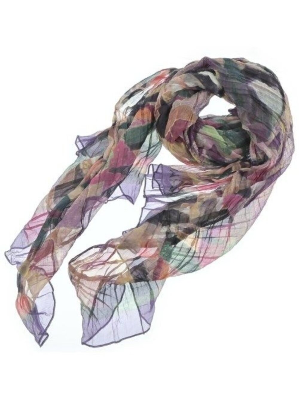 Chanel Shawl Scarf Purple